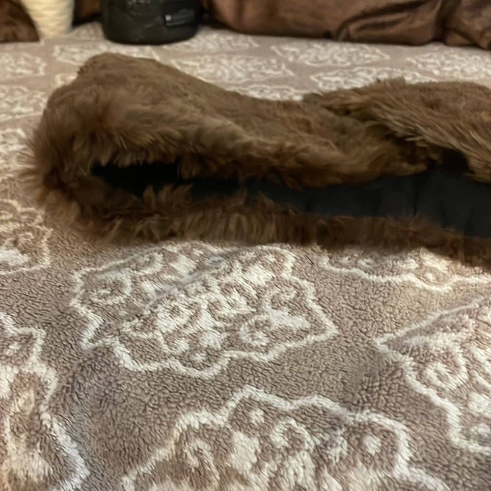 Vintage Rabbit Fur Shawl Handmade - Picture 10 of 11